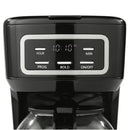 Mainstays 12-Cup Programmable Coffee Maker, 1.8 Liter Capacity - BLACK Like New