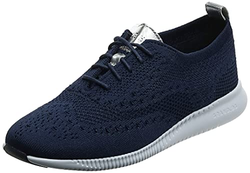 W10586 COLE HAAN 2.ZEROGRAND STITCHLITE OXFORD - SIZE: WOMEN 7 KNIT/ARGENTO - Brand New
