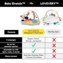 Baby Einstein Zen's Activity Milestones Plush Gym, Wooden Bar - White - Like New