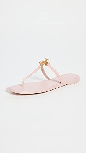 137704 Tory Burch Women's Roxanne Jelly Sandals Meadowsweet/Gold Size 7 - Like New