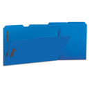 Universal Legal Size Top Tab Folders, 2 Fasteners, 1/3 Tab, Blue, 50/Box - Brand New