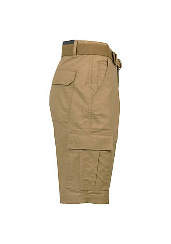 BLUE ROCK GALAXY RUGGED TRAIL MEN'S CARGO SHORTS WITH BELT SIZE 32 - DARK KHAKI - Brand New