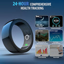 NUDZENI SMART RING FOR WOMEN & MEN SIZE 8 - BLACK - Scratch & Dent