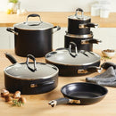 Anolon Advanced Home Hard-Anodized Nonstick 11 Piece Cookware Set - Onyx Like New