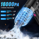 KMM HANDHELD 4 IN 1 VACUUM CLEANER 16000PA AIR DUSTER LED LIGHT - GRAY - Like New
