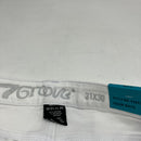 7GROOVE SLIM JEANS - SIZE: MEN 31/30 - WHITE - Brand New