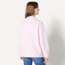 Amazon Essentials Women's Oversized-Fit Faux Mohair Sweater, Pastel Lila, S - Like New