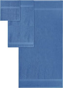 SIMPLI-MAGIC Bath Towels Set, 2 Bath Towels, 2 Hand Towels, 6 Washcloths - Blue - Brand New