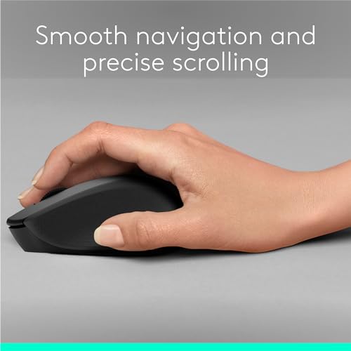 LOGITECH M330 SILENT WIRELESS MOUSE, 2.4GHZ WITH USB RECEIVER 910-004905 BLACK - Brand New