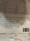 CLASSIC BRANDS DEFEND-A-BED DELUXE QUILTED MATTRESS PROTECTOR FULL - WHITE - Brand New