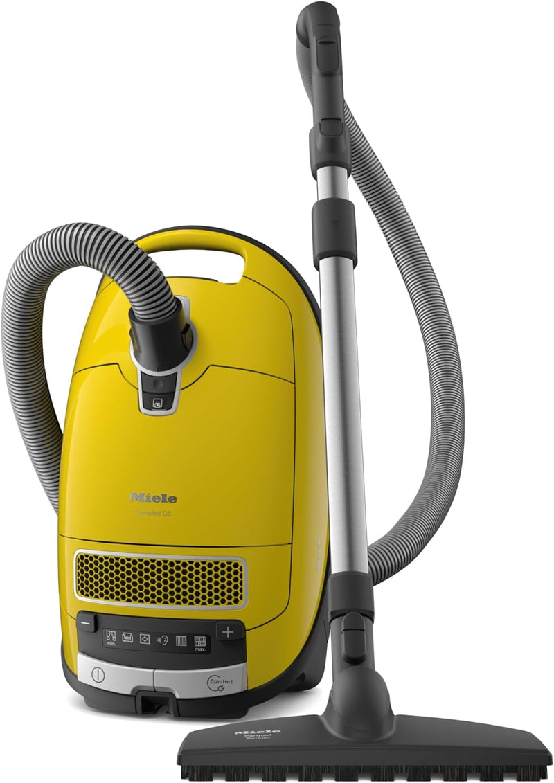 Miele Complete C3 Calima Canister Vacuum Corded - Curry Yellow - Like New