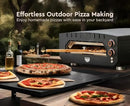 BALKENE HOME PIZZA OVEN COUNTERTOP COOKING HEATS UP TO 750 DEGREES - BLACK - Like New