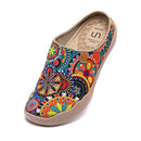 W0107068 UIN Women Slip On Mules Comfortable Wide Toe Casual Art Shoes - 9 - Brand New