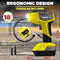 EMSON BULLSEYE PRO TIRE INFLATOR AIR COMPRESSOR 150PSI 12V DC 1500MAHS - YELLOW - Like New