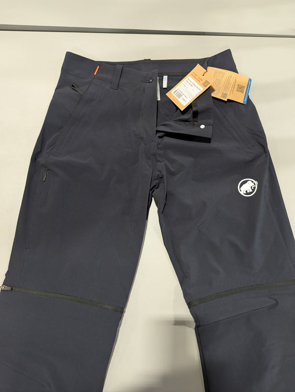 MAMMUT WOMEN'S HIKING PANTS - SIZE: WOMEN 8 (AU/UK W12) (EU W38) (JP WM) - BLACK - Brand New
