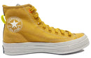 CONVERSE UNISEX CHUCK 70 HI CANVAS SHOES, SIZE: MEN 9, WOMEN 11, YELLOW, 168615C - Like New