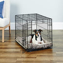 NEW WORLD MIDWEST HOMES FOR PETS 30" NEW WORLD CRATE FOR MEDIUM BREEDS - BLACK - Like New