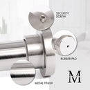 Meriville 1" Diameter Metal Spring Tension Rod, Adjustable Length 30" to 52" - Brand New