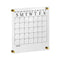 Martha Stewart Grayson Acrylic Dry Erase Wall Calendar 14" Square - Like New