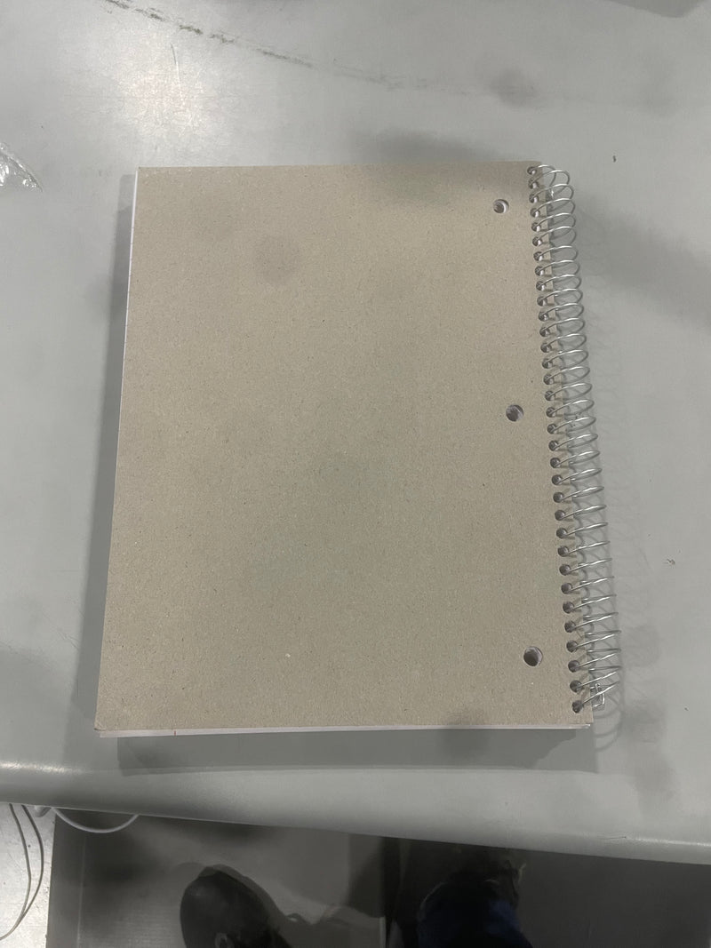 OFFICE DEPOT WIREBOUND NOTEBOOK 8" X 10-1/2", WIDE RULED, 180 SHEETS - BLACK - Like New