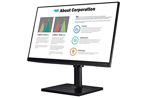 Samsung T45F 27" Borderless IPS Panel Adjust Professional FHD Monitor - Black - Brand New