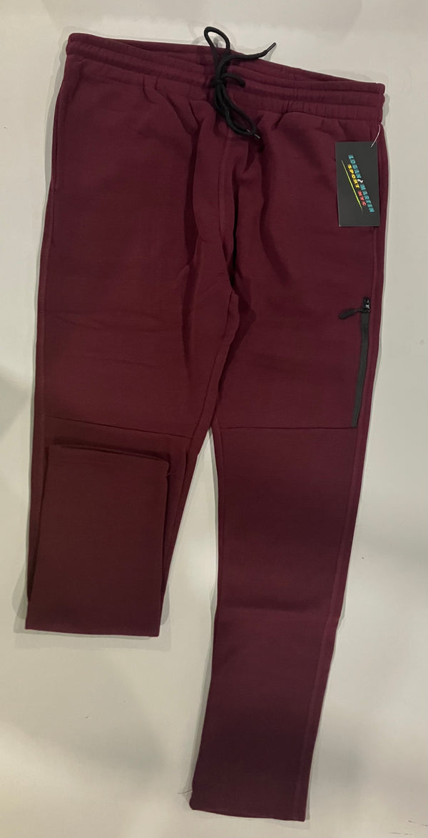 LOGAN AND MARTIN SPORT NYC MEN'S JOGGER SWEATPANTS - SIZE: 2XL - WINE HEATHER - Brand New