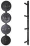 FITVIDS WEIGHT PLATE STORAGE RACK WEIGHT PLATE HOLDER WALL MOUNTED BUMPER PLATE - Like New