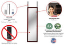 Mirrotek Over The Door Wall Mounted Mirror B07BLMH7CC - Cherry - Brand New