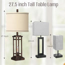 RottoGoon 27.5" Tall Farmhouse Table Lamps (Set of 2) - Bronze - Brand New