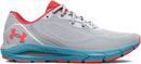 Under Armour W HOVR Sonic 5 Womens Halo Gray/Electric Tangerine Size 9.5 - Like New