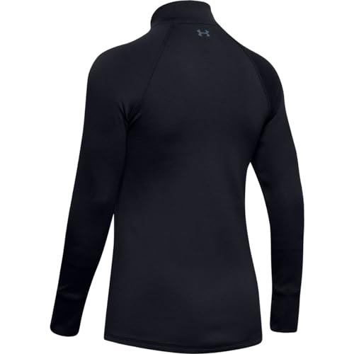 UNDER ARMOUR WOMEN'S BASE 4.0 1/2 ZIP - SIZE: WOMEN M - BLACK - Brand New