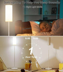 LUCKYSTYLE LED FLOOR LAMP, DIMMABLE STANDING LAMPS, FOOT SWITCH - BLACK - Like New