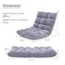 GORELAX MEMORY FOAM FLOOR CHAIR 14-POISTION ADJUSTABLE GAMING CHAIR RECLINER - Like New