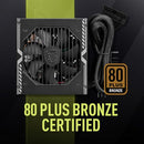MSI MAG A650BE, SEMI-MODULAR COMPACT 650W ATX POWER SUPPLY - BLACK - Like New