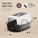 Petmate Two Door Plastic Pet Kennel Small Dogs and Cats 19in, 21225 - White - Brand New