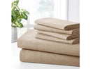BIBB HOME KING BAMBOO 2000 COUNT 6 PIECE CHAMBRAY SH - TAUPE - Brand New