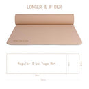 OGOGO Yoga Mat Double-Sided Non Slip Eco Friendly - Black - Brand New