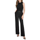 HS4G0A4G HALSTON WOMEN'S STRAIGHT LEG WOVEN SUITING SIZE 10 BLACK - Brand New