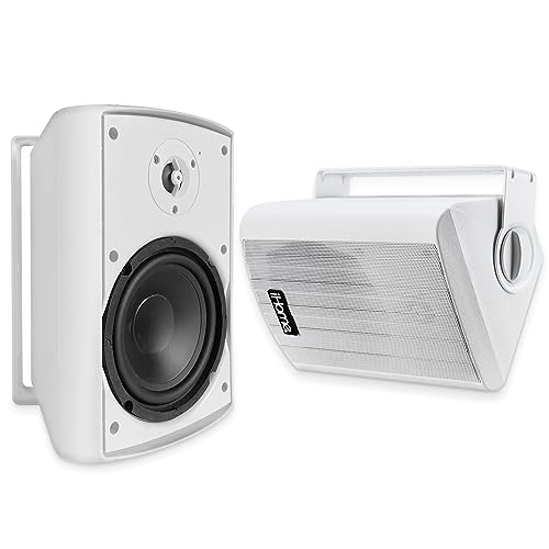 IHOME IHSI-W525BT-PR-WHT BLUETOOTH ALL WEATHER SMALL 150W WALL/CEILING - WHITE - Like New