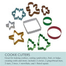 CHICAGO METALLIC 12 PIECE HOLIDAY BAKING SET, FOR MAKING COOKIES - ASSORTED - Brand New