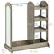 ECR4KIDS Dress Up Center Mirror Costume Organizer Grey Wash ELR-3039-GW - Like New
