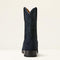 ARIAT MEN YELLOWSTONE MIDNIGHT RANCHER WESTERN BOOT SIZE 11 OILED NAVY ROUGHOUT - Like New