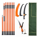 VEVOR MANUAL POLE SAW, 7.3-27 FT EXTENDABLE TREE PRUNER GZJDJZ-8M8 - ORANGE - Like New