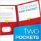 OXFORD TWIN-POCKET FOLDERS TEXTURED PAPER LETTER SIZE HOLDS 100 SHEETS BOX 25 - Brand New