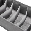 AMAZON BASICS UNDERWEAR DRESSER DRAWER ORGANIZERS, PACK OF 2 - GRAY - Like New