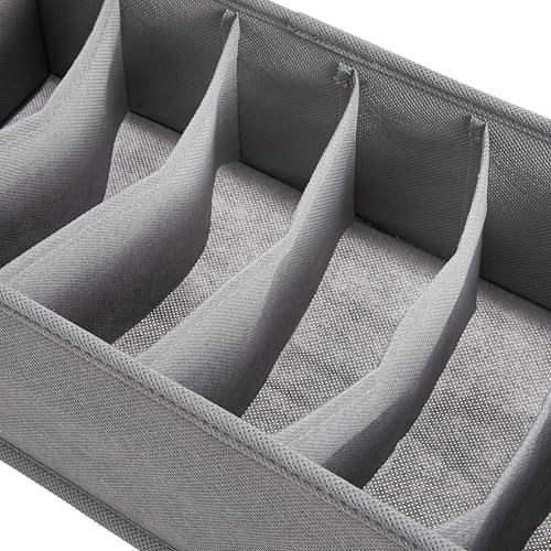 AMAZON BASICS UNDERWEAR DRESSER DRAWER ORGANIZERS, PACK OF 2 - GRAY - Like New