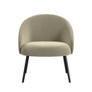 HOMEPOP HOME DECOR UPHOLSTERED MODERN ACCENT CHAIR - TAUPE VELVET - Like New