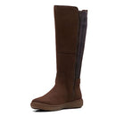B0B8XHW51S-NEW-Clarks Women's Caroline Style Boot Suede-Dark Brown-Size 8 - Brand New