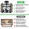 BrightHome Farmhouse Rustic Light Fixture Ceiling Mount - Black - Like New
