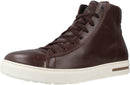 BIRKENSTOCK BEND MID NATURAL LEATHER SNEAKERS - MEN 8, WOMEN 10, ROAST, 1020763 - Like New